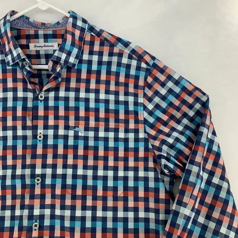 Tommy Bahama Men's Long Sleeve Patterned Button-Up Shirt Size M - Picture 8 of 14